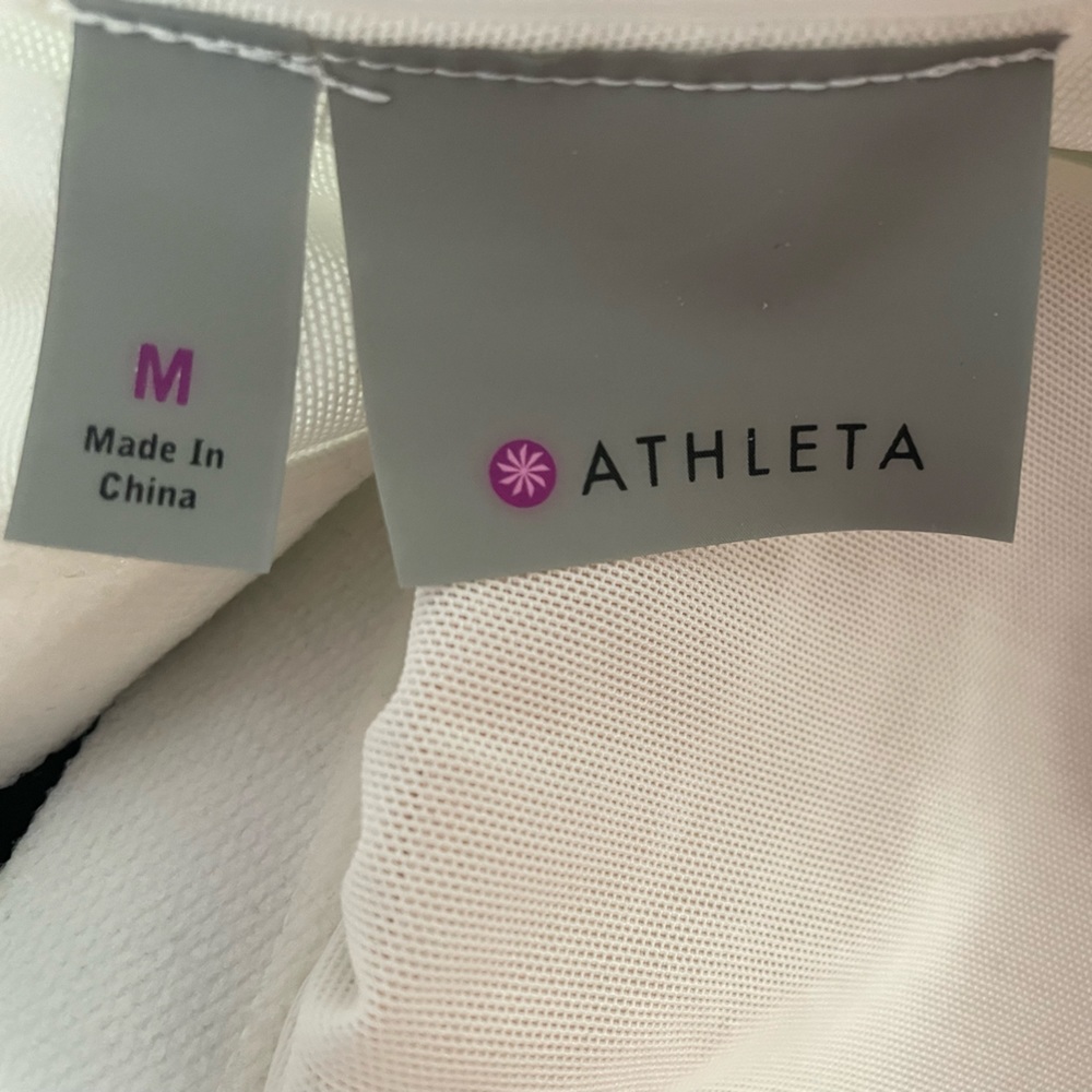 NWT Athleta Black and White Colorblock Swim Dress #438816, Medium - Picture 7 of 7